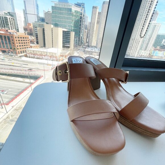 DV Dolce Vita Women's Dina Heeled Platform Sandal Block Heel Easter Size 11 - Picture 5 of 5